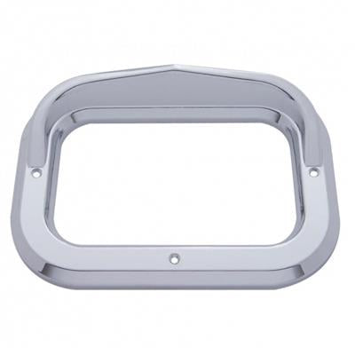 Truck City Chrome & Parts - Chrome Plastic Rectangular Bezel W/ Visor