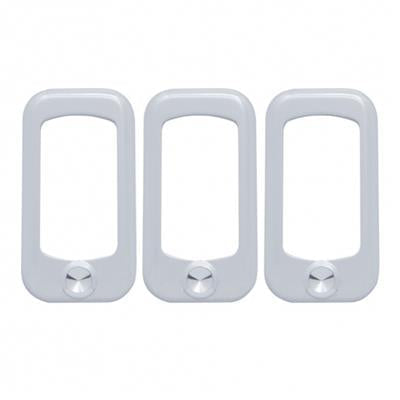 Truck City Chrome & Parts - Chrome Plastic Rocker Switch Trim Peterbilt/Kenworth (3 pack)