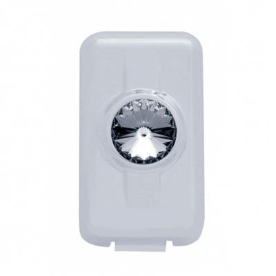 Truck City Chrome & Parts - Chrome Plastic Volvo Switch Plug Cover W/ Diamond - Smoke (2-pack)