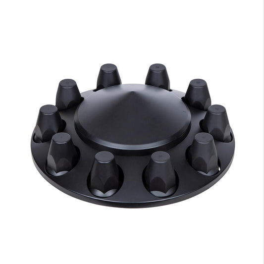 Truck City Chrome & Parts - Pointed Front Axle Cover With 33mm Standard Thread-On Nut Covers