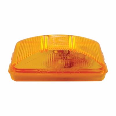 Truck City Chrome & Parts - Rectangular Clearance/Marker Light - Amber Lens. (NOT LED)