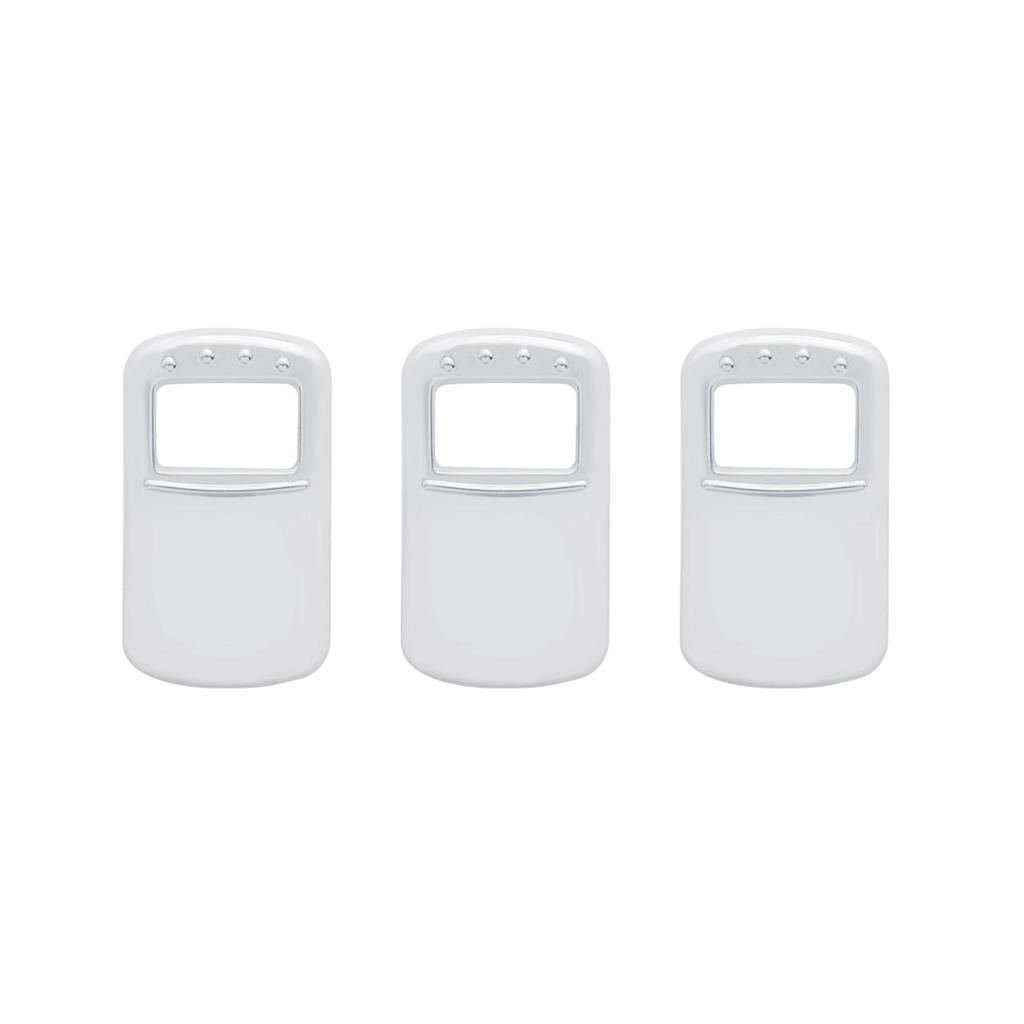 Truck City Chrome & Parts - Rocker Switch Cover For Kenworth/Peterbilt - Plain (Card of 3)