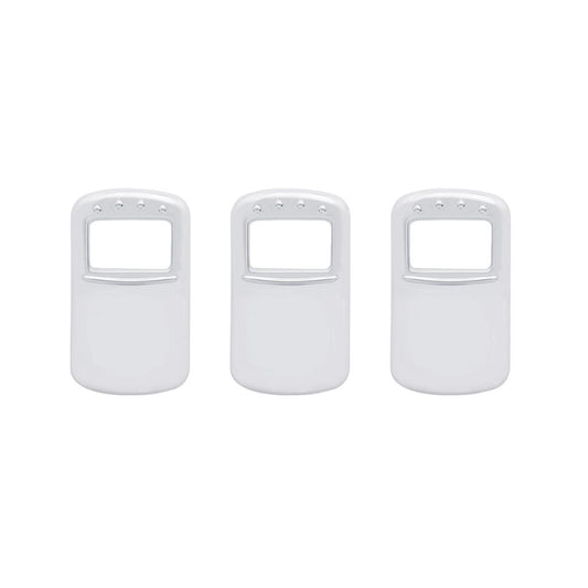 Truck City Chrome & Parts - Rocker Switch Cover For Kenworth/Peterbilt - Plain (Card of 3)