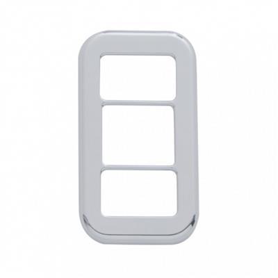 Truck City Chrome & Parts - Rocker Switch Cover w/ 3 Openings For Freightliner (3 Pack)