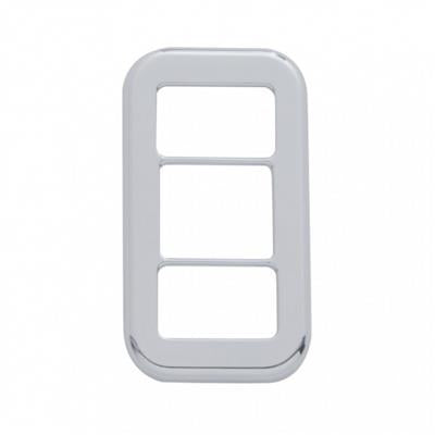 Truck City Chrome & Parts - Rocker Switch Cover w/ 3 Openings For Freightliner (3 Pack)