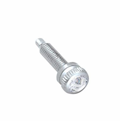 Truck City Chrome & Parts - Short Dash Screw With Clear Crystal For Navistar International (6-Pack)
