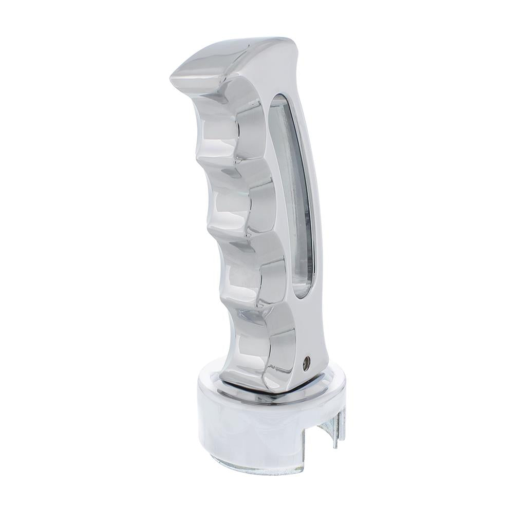 Truck City Chrome & Parts - Chrome "Slot" 13/15/18 Speed Gearshift Knob w/ Adaptor