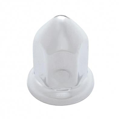 Truck City Chrome & Parts - Stainless Steel 33Mm X 2 3/8" Pointed Nut Cover W/ Flange Push-On