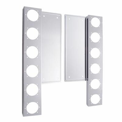 Truck City Chrome & Parts - Stainless Steel Freightliner Front Air Cleaner Bracket W/ 12 2" Light