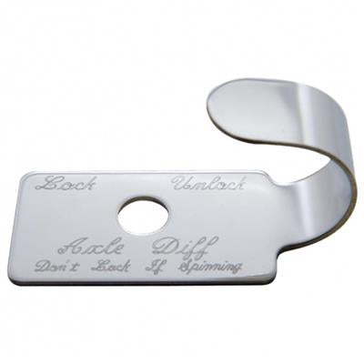 Truck City Chrome & Parts - Stainless Steel Peterbilt 379 "Axle Differential" Switch Guard