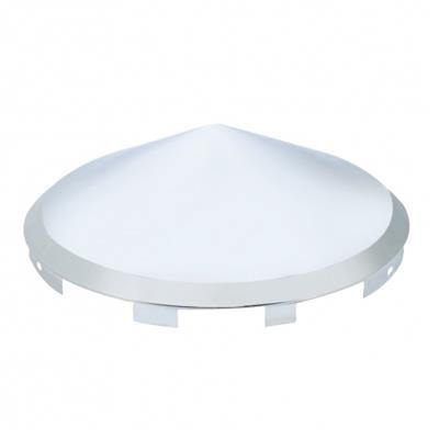 Truck City Chrome & Parts - Universal Chrome Pointed Front Hub Cap - 7/16'' Lip