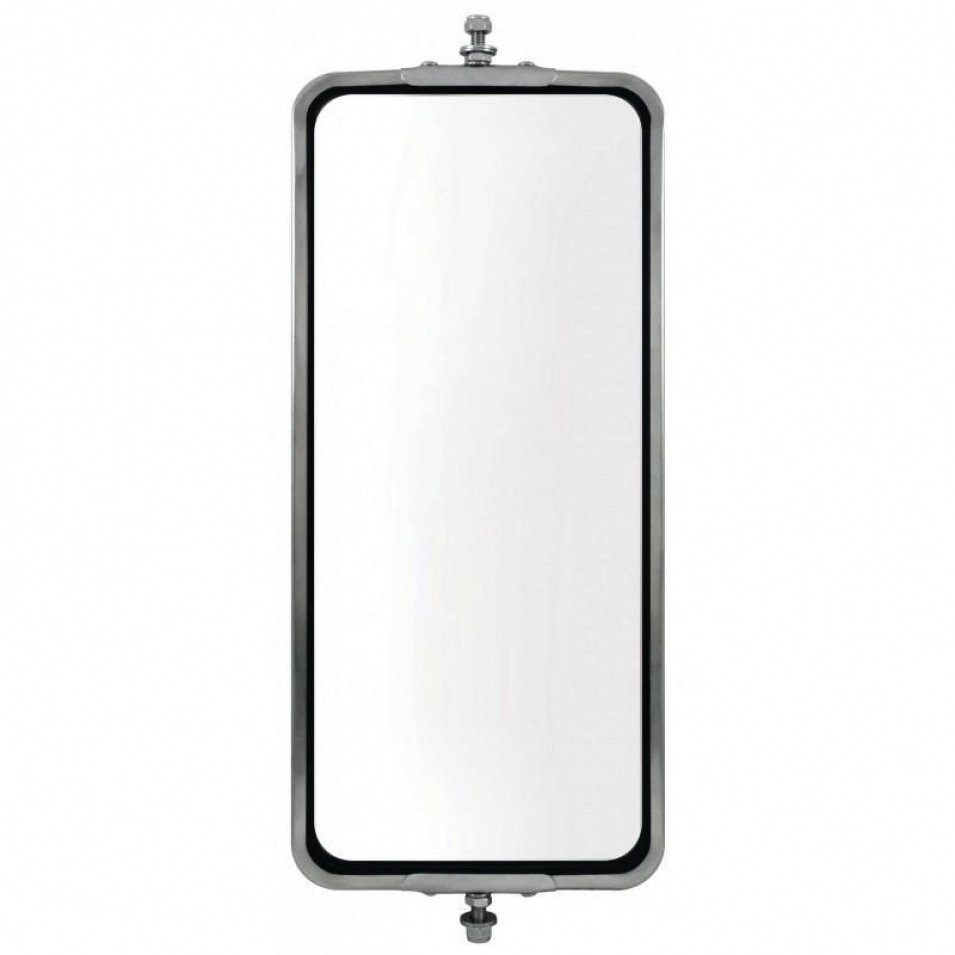 Stainless Steel West Coast Mirror - 7 X 16 - Non-Heated - Safety & Restraints