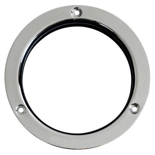 US05-4301 - Safety Ring 4" Stainless Steel , 1 Light, Design Usa Star.  Light Mounts from Behind