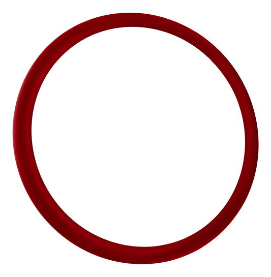 Viper Red Leather Wrapped Steering Wheel Cover for 281