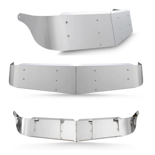 Visor 10" - 12" "V"-Style Mack RD/R600/R700 - Stainless Steel