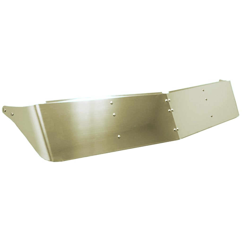 Visor 11" Stainless Steel Blank Kenworth W900/T800 Curved Glass  (1998-2006)