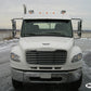 Visor 12.5" Stainless Steel Blank Freightliner Business Class M2 106, 108SD & 114SD 2012+, M2 112 Flat Top, Regular Cab 2006+