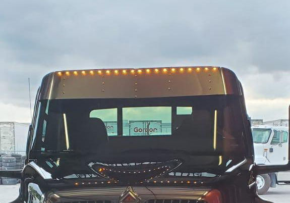 Visor 12" International 4000 Series 2002+ w/ 20 Button Light Holes (MV models too)