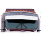 Visor 12" Stainless Steel Blank Kenworth T660 Curved Glass 2008+