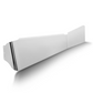 Visor 13” - 8.5"  Freightliner FLD Flat Top Bowtie Plain Stainless Steel