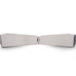 Visor 13” - 8.5"  Freightliner FLD Flat Top Bowtie Plain Stainless Steel