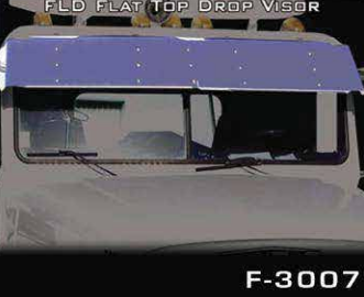 Visor 13" Freightliner FLD Flat Top