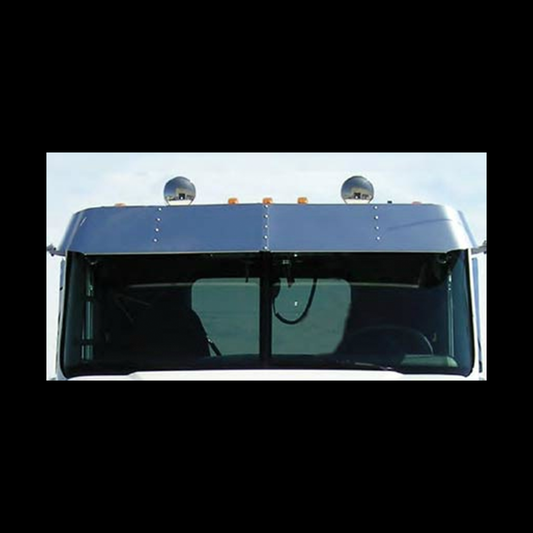 Visor 14" Stainless Steel Freightliner Columbia, Century, Coronado Day Cab (2001+)