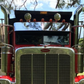 Visor 15" Peterbilt 367, 379, 386, 389 Standard & Ultra Cab w/ Door Mount Mirrors - Stainless Steel