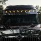 Visor 16" - 14.5" "V" Style w/ 8 Hidden Light Holes, International Prostar High Rise Sleeper - Stainless Steel