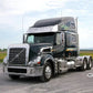 Visor 17" Volvo VN670 - 730 - 780 - VT800 Raised Roof with 8 Slotted Light Holes (2003+)