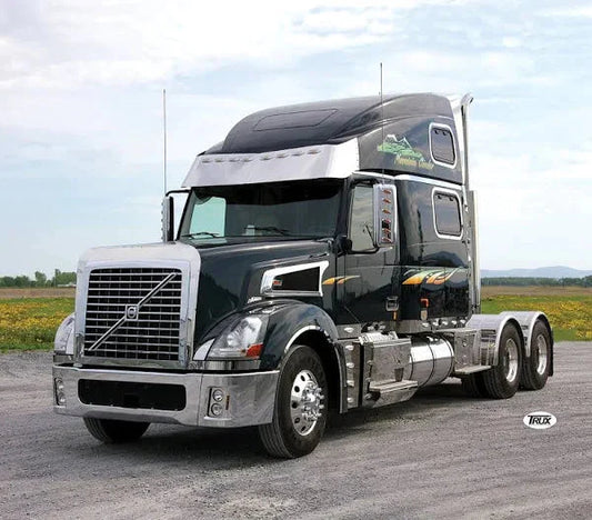 Visor 17" Volvo VN670 - 730 - 780 - VT800 Raised Roof with 8 Slotted Light Holes (2003+)