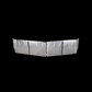 Visor 18" - 20" V Style w/ 10 Hidden Light Holes, Freightliner Century/Columbia/Coronado - Stainless Steel 304 2 Hole Side Mount