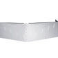 Visor 18" - 20" w/ 10 Hidden Light Holes In "V" Style, Freightliner Century/Columbia/Coronado 3 Hole Side Mount - Stainless Steel