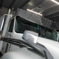Visor 18" x 20" V-Style  w/ 14 - 3/4" Light Holes (3 Hole Side Mount) fits Freightliner Columbia / Century / Coronado (2004+)