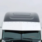 Visor 23" - 22" Freightliner Columbia/Century Semi V Style w/ (10) 3/4” Lights Holes - Stainless Steel 304 - 2 Hole Side Mount