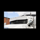 Visor Bowtie 6 Hidden Light Holes Fits Curved Glass Kenworth T600, T660, T800, W900. 12-1/2” Reduced 7-3/4”