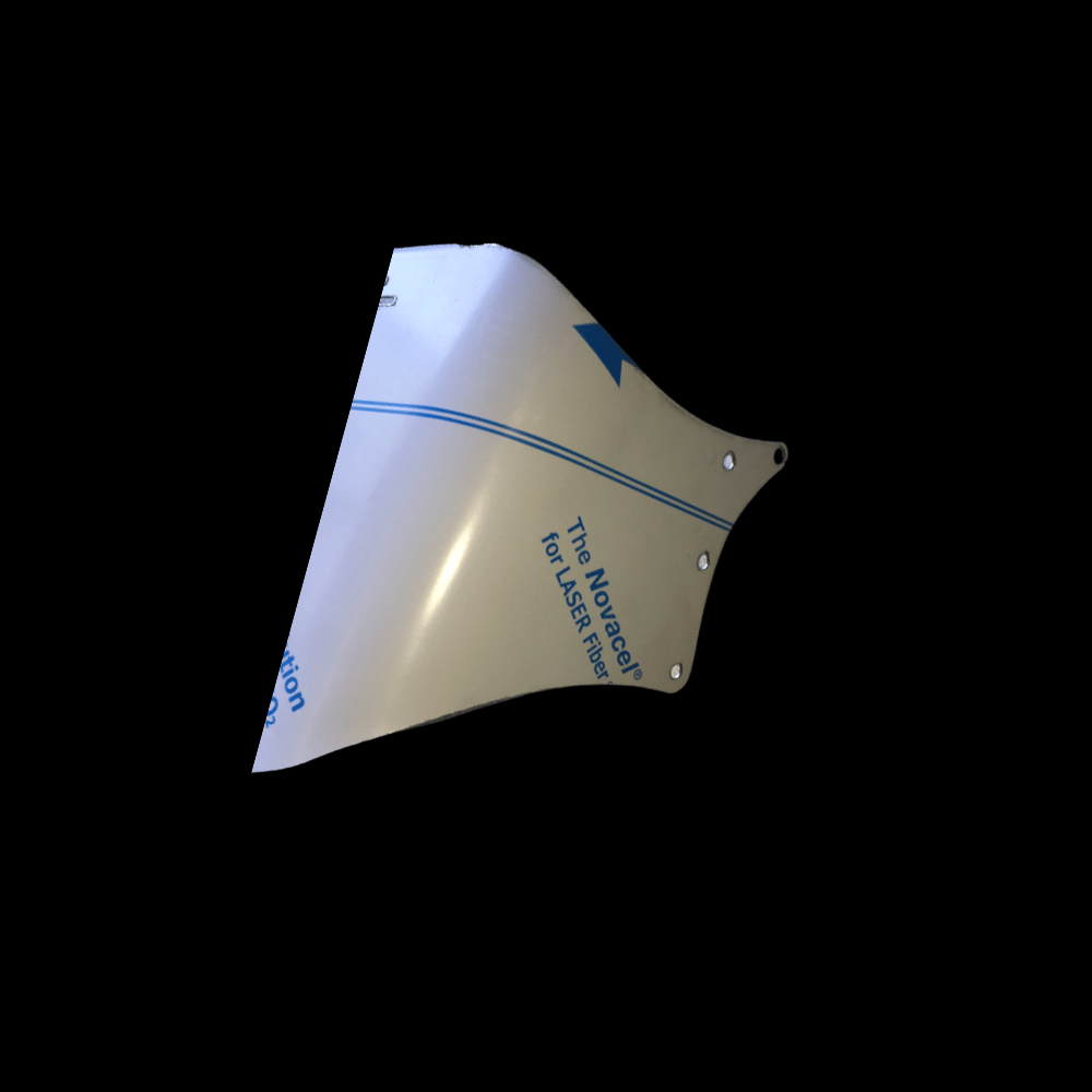 Visor Bowtie 6 Hidden Light Holes Fits Curved Glass Kenworth T600, T660, T800, W900. 12-1/2” Reduced 7-3/4”