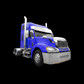 Visor Freightliner Century/ Columbia Condo Sleeper. 3 Hole.  2003 & up W/ 10 Hidden Light Holes 18" to 20" V-Style (Old US19-463302)