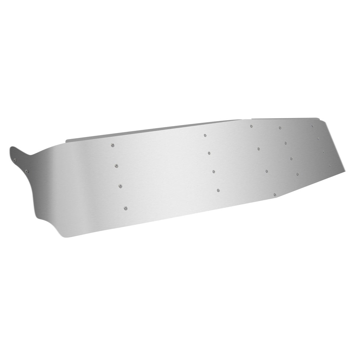 Visor Gangster 15" Stainless Steel Freightliner Flat Top Classic / FLD  - Door Mounted Mirros (1991+)