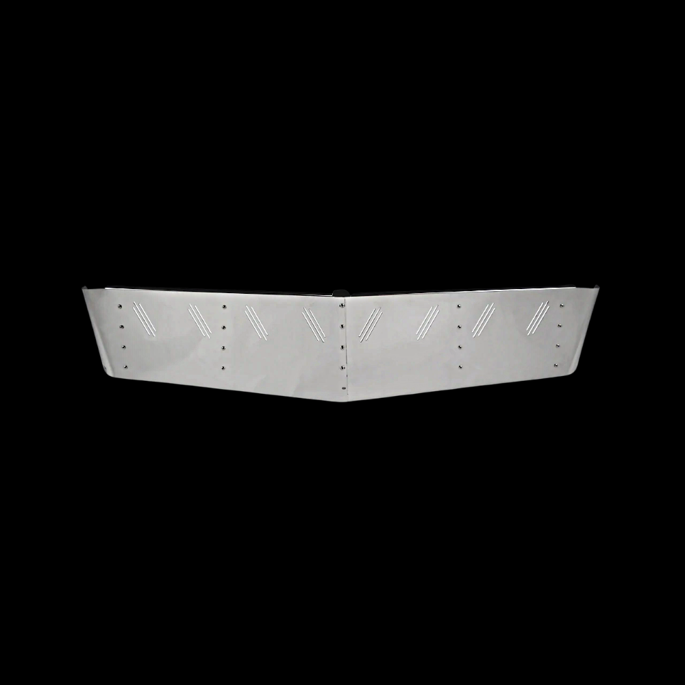 Visor International 15 1/2” X 14” Stainless Steel  (9200, 9400, 9300, 9900) with 8 Hidden Lights (Round/Curved Windshields Only)