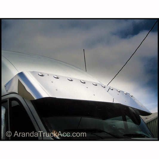 Visor Kenworth T700 High/Mid Roof W/ 10 3/4” Light Holes