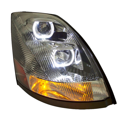 Volvo Aftermarket Headlight With Dual Function Led Bar. VN/VNL (2003+)