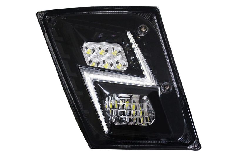 VOLVO VN/VNL 2003-2017 HIGH POWER LED FOG LIGHT BLACK (PASSENGER)