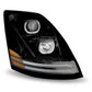 Volvo VN\VNL Black Halogen Headlight Assembly