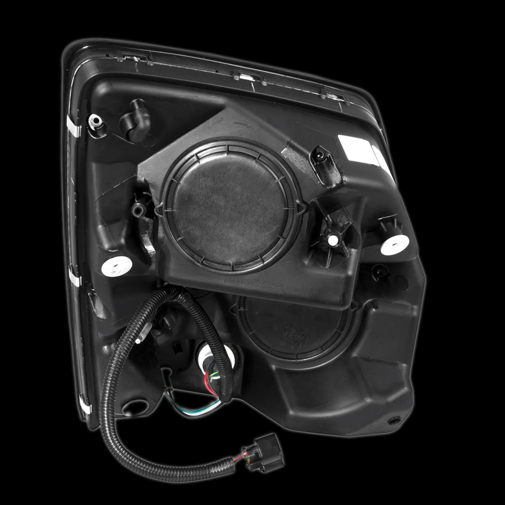 Volvo VN/VNL Chrome Projector Headlight W/White High Power LED Poisition/Daytime Running Light - Driver