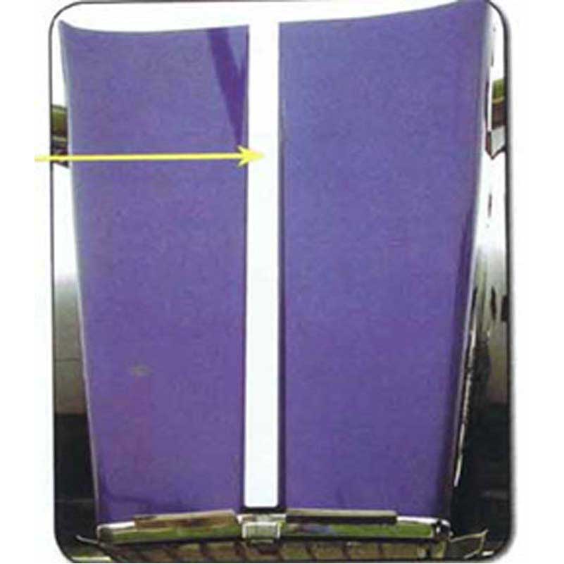 W900L Center Hood Trim Fits Curved Windshield Kenworth