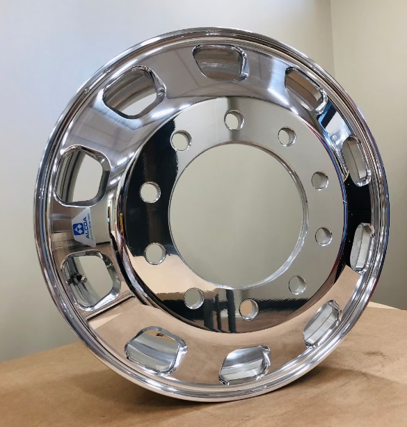 Wheel Rim 22.5x8.25 Kenworth Style (10 holes) Alcoa. Polished both sides