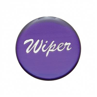''Wiper'' Glossy Dash Knob Sticker Only - Purple
