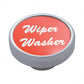 " Wiper / Washer " Aluminum Dash Knob Sticker Only - Red