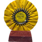 Yellow 8" Airway Buffing Wheel with 1 lb Tripoli Bar Heavy/Medium Cut